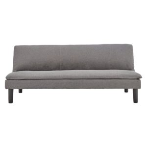 3 Seater Modular Faux Linen Fabric Sofa Bed Couch -Dark Grey