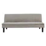 3 Seater Modular Faux Linen Fabric Sofa Bed Couch Light Grey