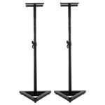 Karrera Adjustable Floor Speaker Stand Surround Sound - Black