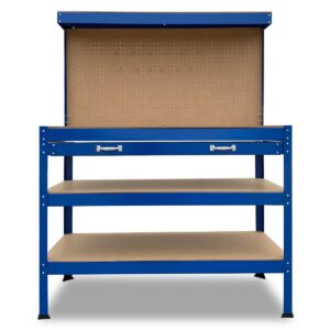 3-layered Work Bench Garage Storage Table Tool Shop Shelf