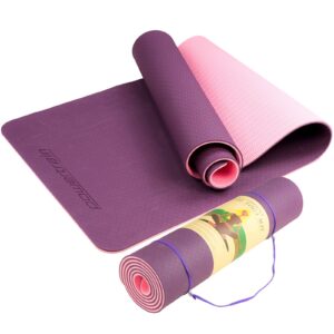 Eco-friendly Dual Layer 8mm Yoga Mat