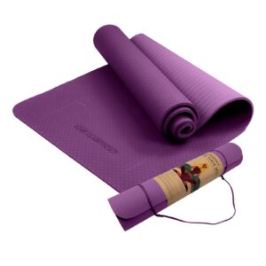 Eco-friendly Dual Layer 6mm Yoga Mat