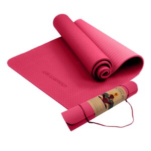 Eco-friendly Dual Layer 6mm Yoga Mat