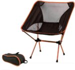 Ultralight Aluminum Alloy Folding Camping Camp Chair Outdoor Hiking Patio Backpacking Orange