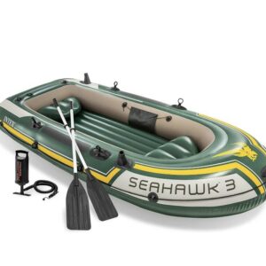 Seahawk 3 Person Inflatable Boat Fishing Boat Raft Set 68380NP AU