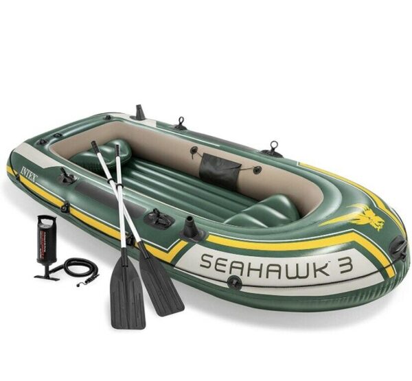 Seahawk 3 Person Inflatable Boat Fishing Boat Raft Set 68380NP AU