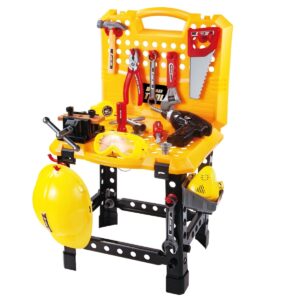 Toy Power Workbench  Kids Power Tool Bench Construction Set with Tools and Electric Drill