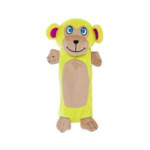 OUTWARD HOUND Bottle Buddy Gigglers Dog Toy - Frog  Monkey  Chicken - Frog