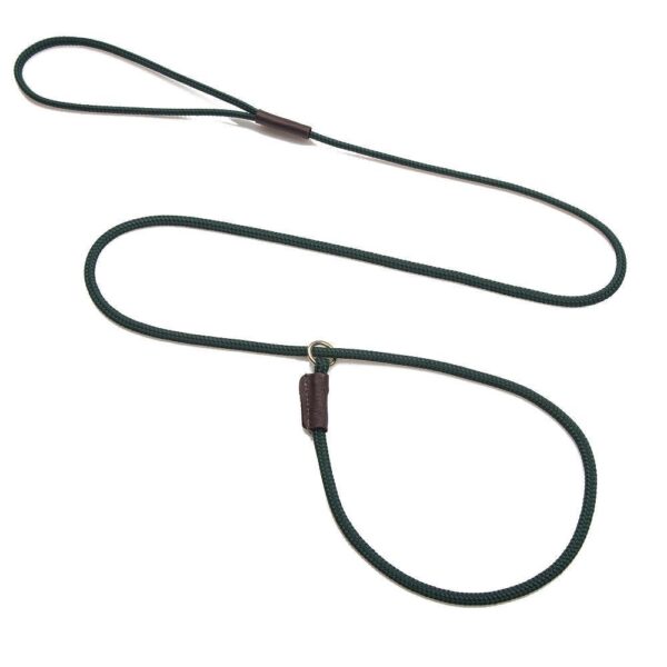 Mendota Show Slip Leash (Lightweight) HUNTER GREEN