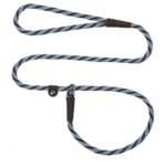 Mendota British  Slip Leash - Length 3/8in x 4ft(10mm x 1.2m) - Twist Arctic Blue