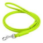 Waudog Leather Round Clip Leash W4MM - L183CM GREEN