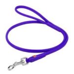 Waudog Leather Round Clip Leash W6MM - L183CM PURPLE