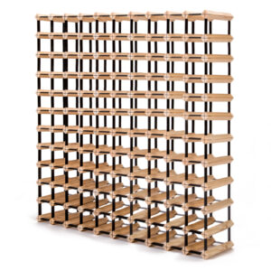 Timber Wine Rack Storage Cellar Organiser 120 Bottle