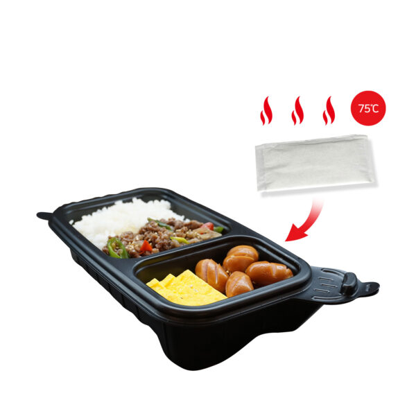 100 Pack Dalat Heating Lunch Box Container 26cm B + Heating Bag