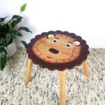 Hand Carved Children's Table Wooden  Theme