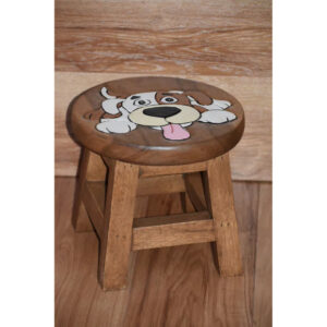 Kids furniture Wooden Stool Puppy Dog Chair Toddlers Step Sitting