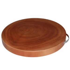 YES4HOMES L Natural Hardwood Hygienic Kitchen Cutting Wooden Chopping Board Round