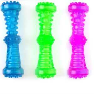 3x Dog Puppy Squeaky Toy Fetch Stick w Squeak 18cm 3 Asstd Colours