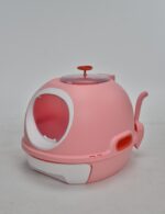 Cat Toilet Litter Box Tray House W Sky window Drawer Photocatalyst Purifier Pink