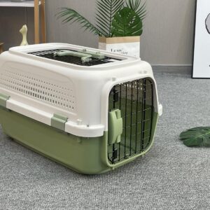 Medium Dog Cat Rabbit Crate Pet Kitten Carrier Parrot Cage Green