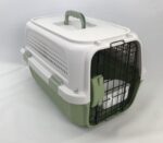 Medium Dog Cat Rabbit Crate Pet Kitten Carrier Parrot Cage Grey Green