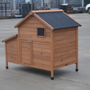 Brown Chicken Coop Rabbit Hutch Cat Cage Hen Chook House