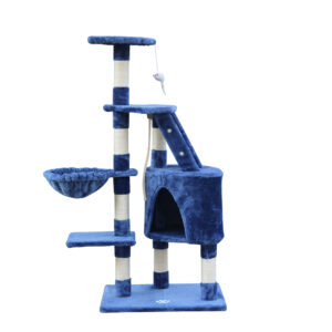 120 cm Multi level Cat Kitten Scratching Post Tree-Blue