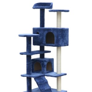 130 cm Blue Cat Scratching Post Tree  Scratcher Pole-Blue