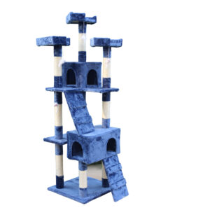 170cm Cat Scratching Post Tree Post House Tower with Ladder Furniture Blue