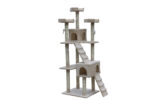 180 cm Cat Kitten Scratching Post Tree W ladder-Beige