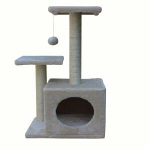 71cm Beige Cat Scratching Tree Scratcher Post Pole Furniture Gym House