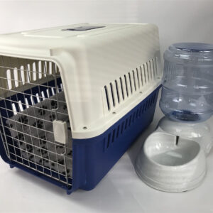 XL Dog Puppy Cat Crate Pet Carrier Cage W Mat & Water Dispenser 72x53x53cm