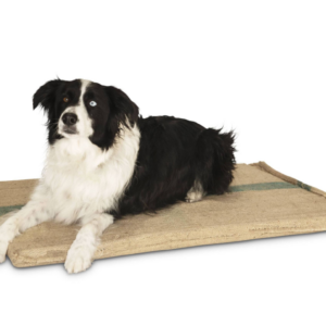 Large Hessian Pet Dog Puppy Bed Mat Pad House Kennel Cushion With Foam