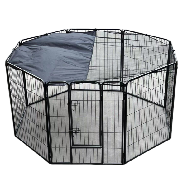 120 cm Heavy Duty Pet Dog Cat Rabbit Exercise Playpen Puppy Rabbit Fence With Cover