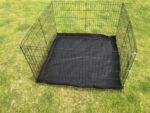 30' Dog Rabbit Playpen Exercise Puppy Enclosure Fence With Canvas Floor