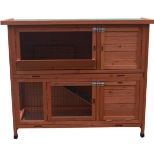 120cm XL Double Storey Rabbit Hutch Guinea Pig Cage   Ferret cage Cat W Pull Out Tray