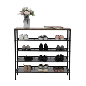 YES4HOMES 5-Tier Medium Shoe Rack Shelf Stand Flat & Slant Adjustable Storage Organizer