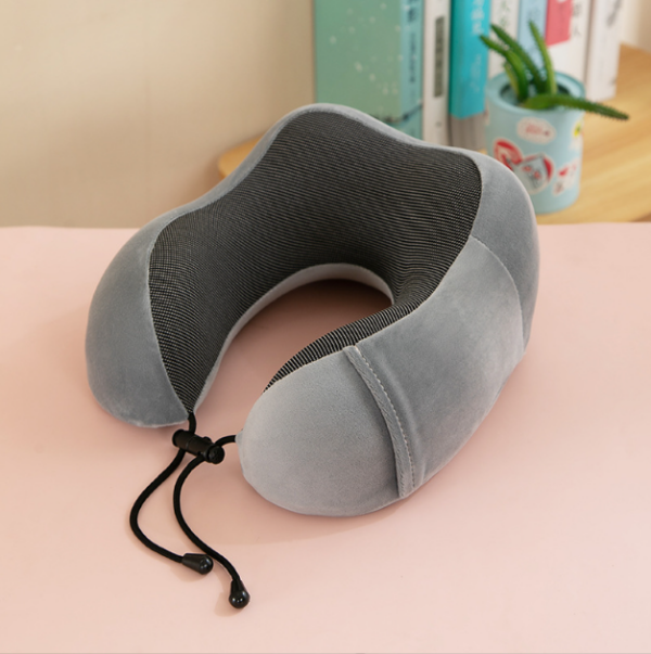 U-shaped Travel Memory Foam Rebound Pillow Sleeping Pad Neck Support Headrest