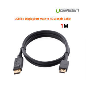 DP male to HDMI male cable 1M black (10238)