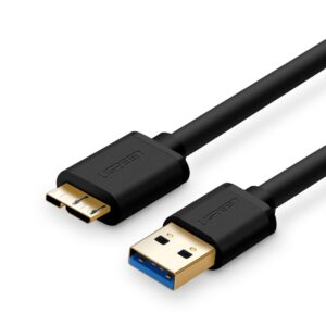 USB 3.0 A Male to Micro USB 3.0 Male Cable - Black 0.5M (10840)