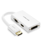 DP to HDMI /VGA/DVI converter - White (20419)