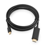 Mini DP Male to HDMI Cable Black Support 4K 1.5M (20848)