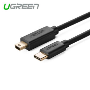 USB Type C Male to USB 2.0 Mini 5Pin Male Cable - Black 1M (30185)