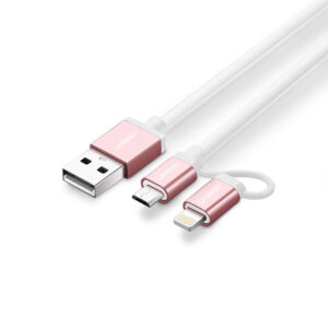 Micro-USB to USB Cable with MFI Certified iPhone Adapter 1M (30470)