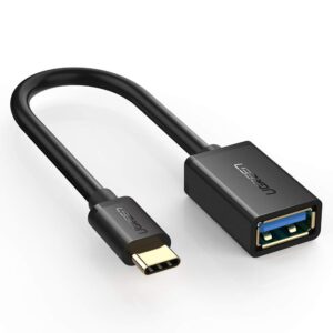 USB Type-C Male to USB 3.0 Type A Female OTG Cable - Black 15CM (30701)