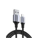 60158 USB-A to 8-pin iPhone Charging Cable 2M Black