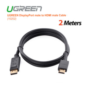 DisplayPort male to HDMI male Cable 2M (10202)