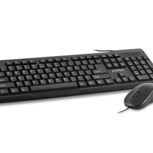 CLiPtec OFIZ-COMBO USB KEYBOARD AND MOUSE COMBO SET (SPILL RESISTANT DESIGN) Black