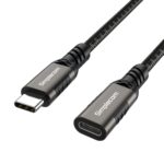 CAU605 USB-C Male to Female Extension Cable USB 3.2 Gen2 PD 100W 20Gbps 0.5M