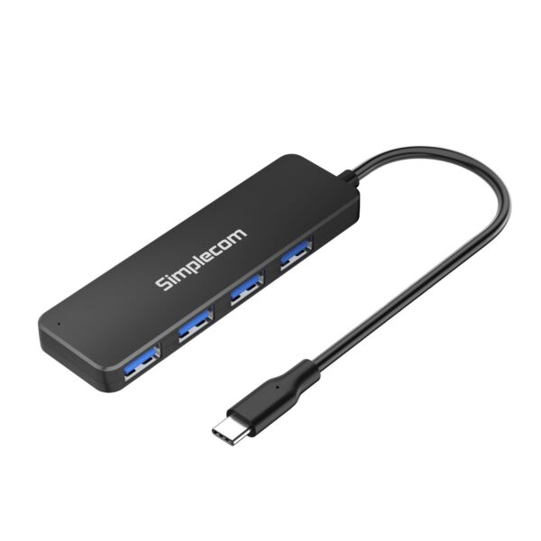 CH340 Compact USB-C to 4 Port USB-A Hub USB 3.2 Gen1